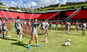 Vitória treinando