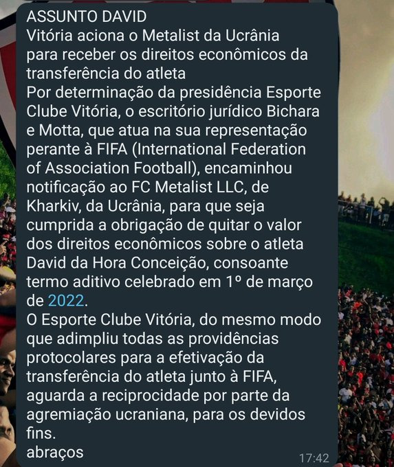 Comunicado Vitória 