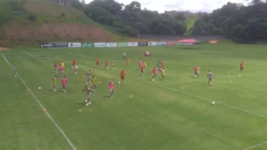 Vitória treinando
